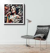 Grunge scene urban canvas art